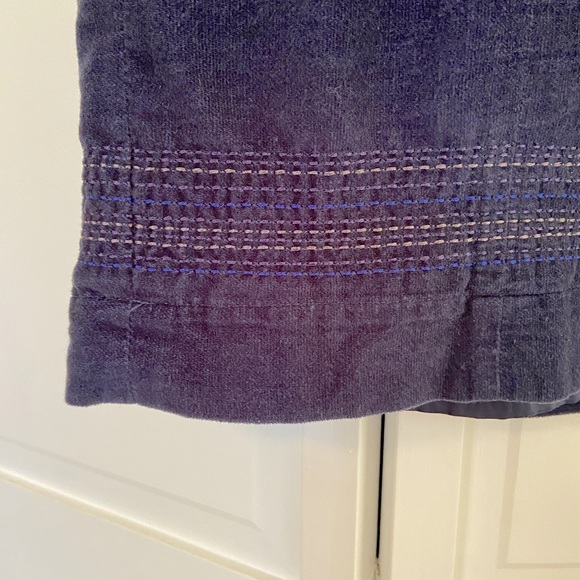 BODEN Deep Blue Velvet/Velour Romola Boden Dress 2P - Picture 5 of 6